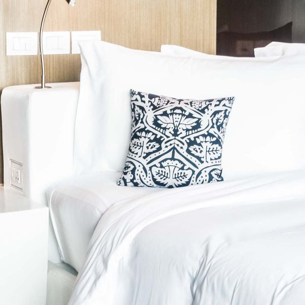 Fehér pamut párnahuzat prémium minőségben, 50x70 cm