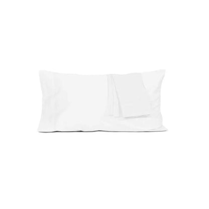 Feher pamut párnahuzatok készlete, puha és tartós, elegáns megjelenéssel.