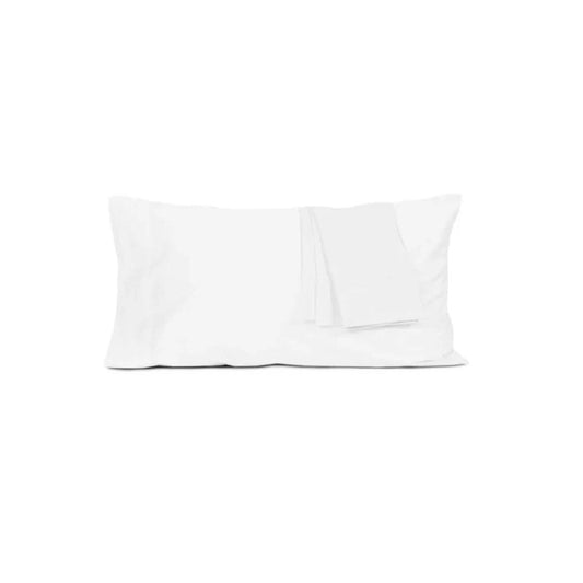 Feher pamut párnahuzatok készlete, puha és tartós, elegáns megjelenéssel.